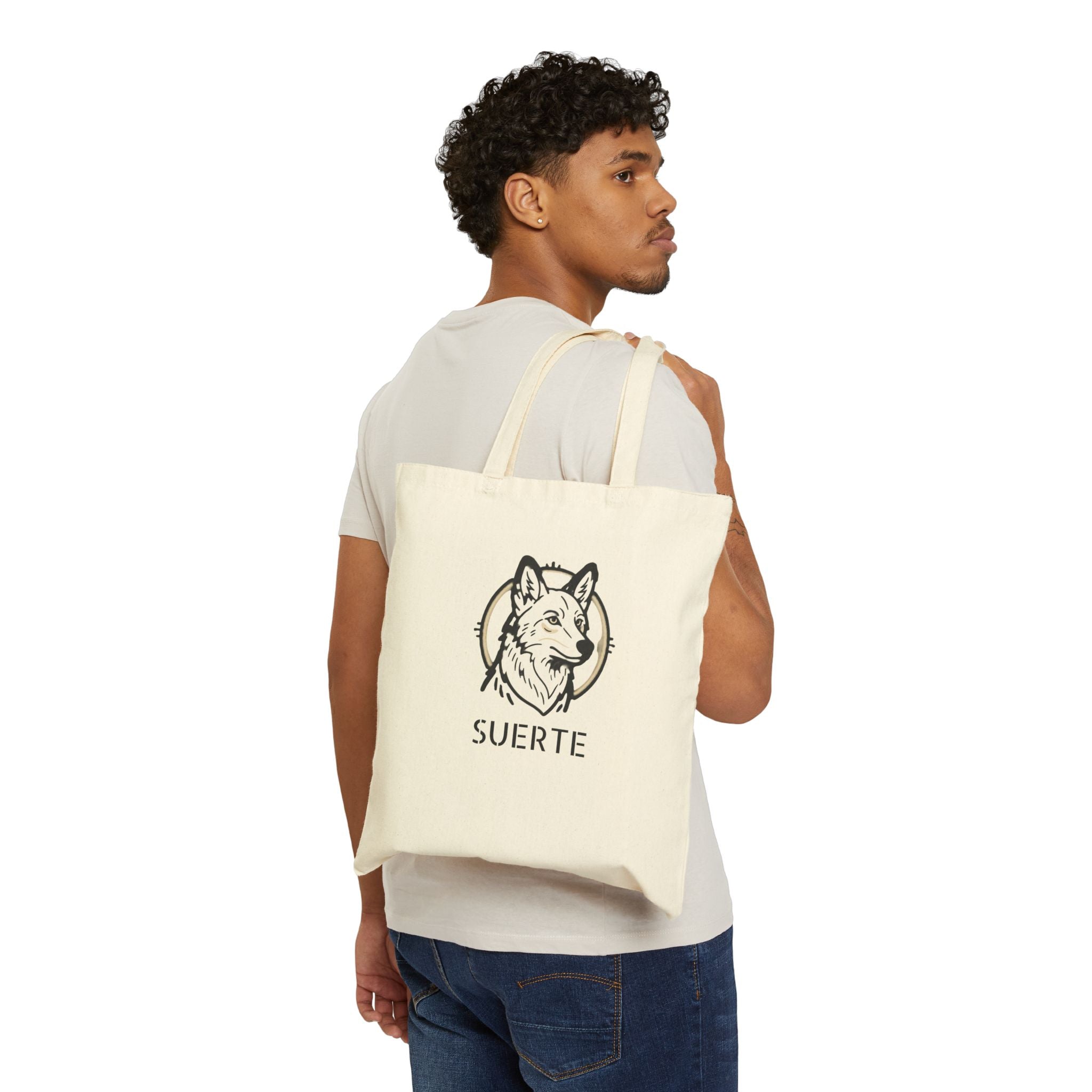 LuckydogSuerte Cotton Canvas Tote Bag