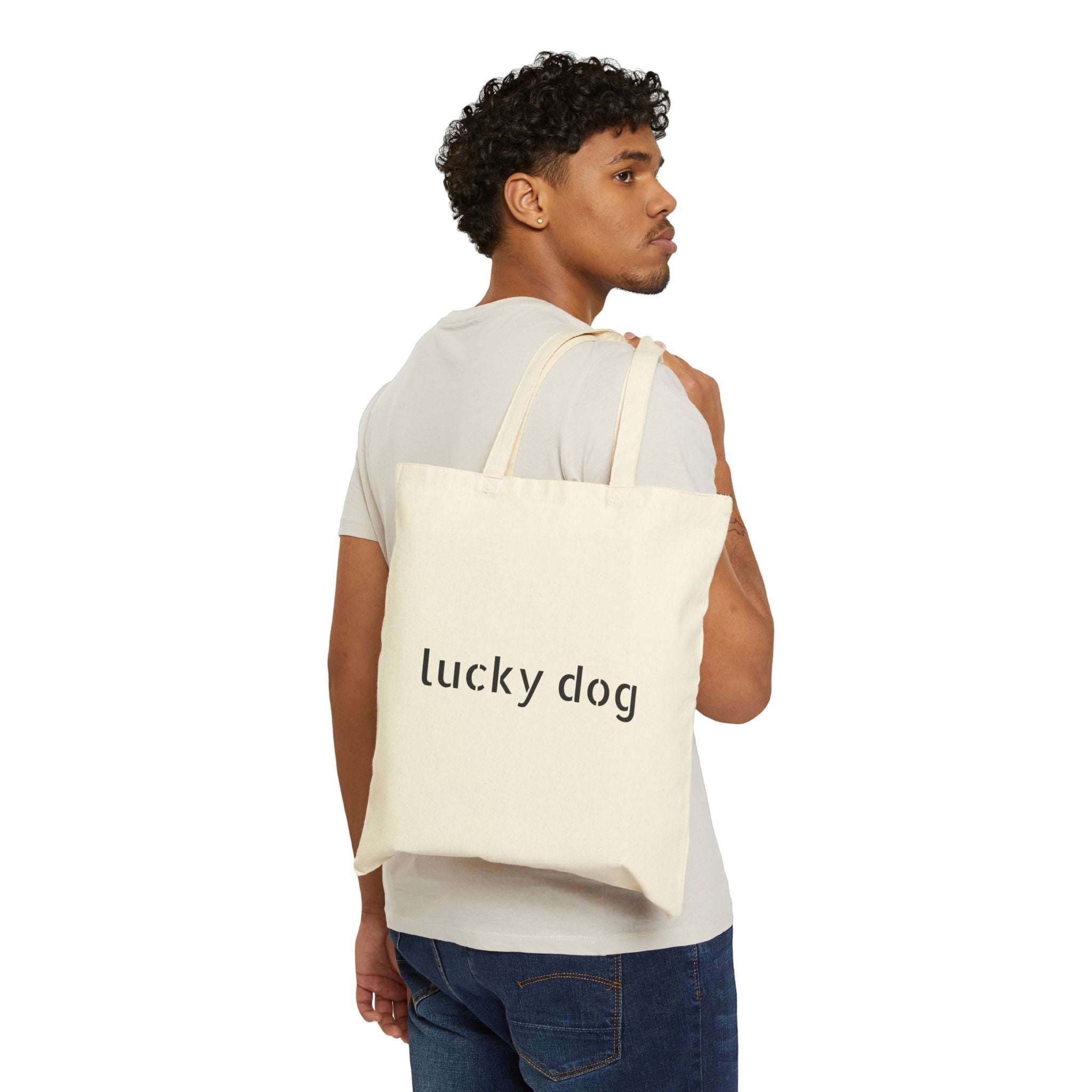 LuckydogSuerte Cotton Canvas Tote Bag