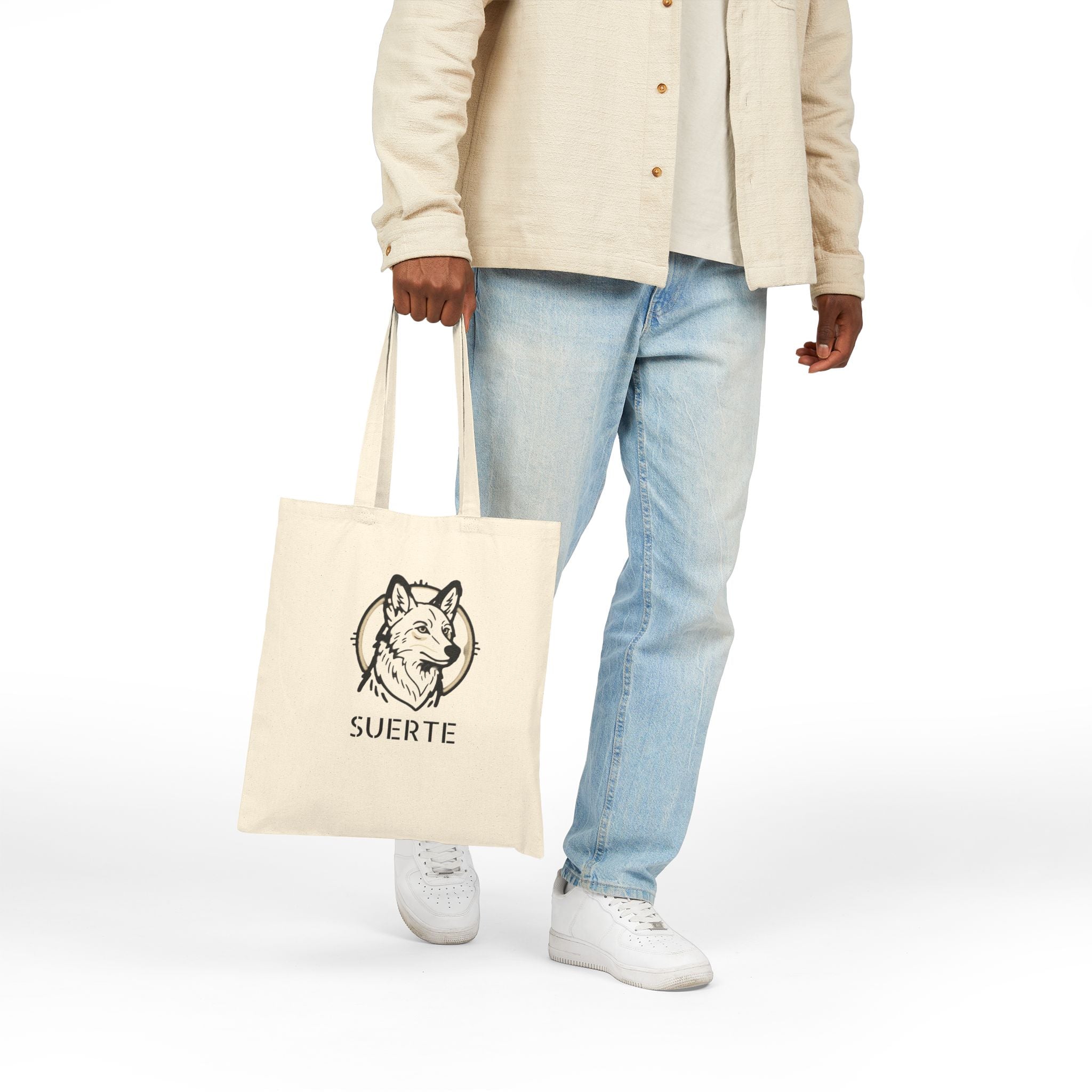 LuckydogSuerte Cotton Canvas Tote Bag